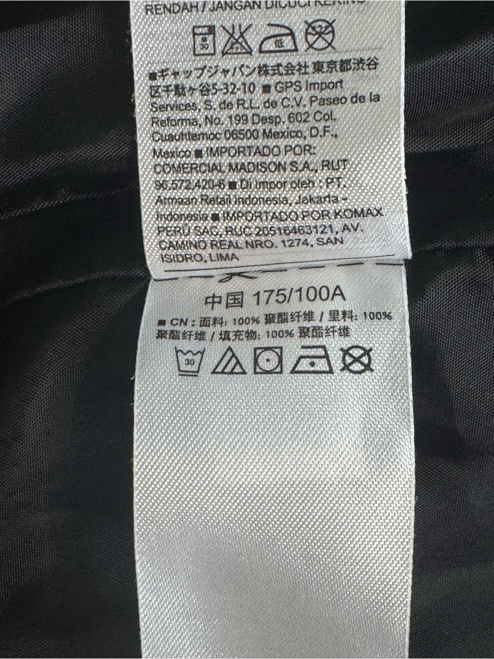 Old Navy Black Quilted Puffer Jacket Full Zip High Neck Size M - Picture 6 of 6